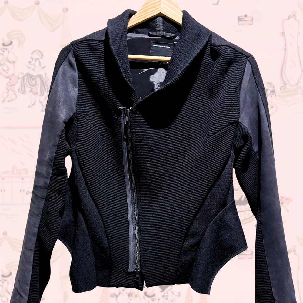 JNBY Leather Panel Jacket